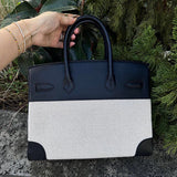 Tailored handbag styled for everyday wear