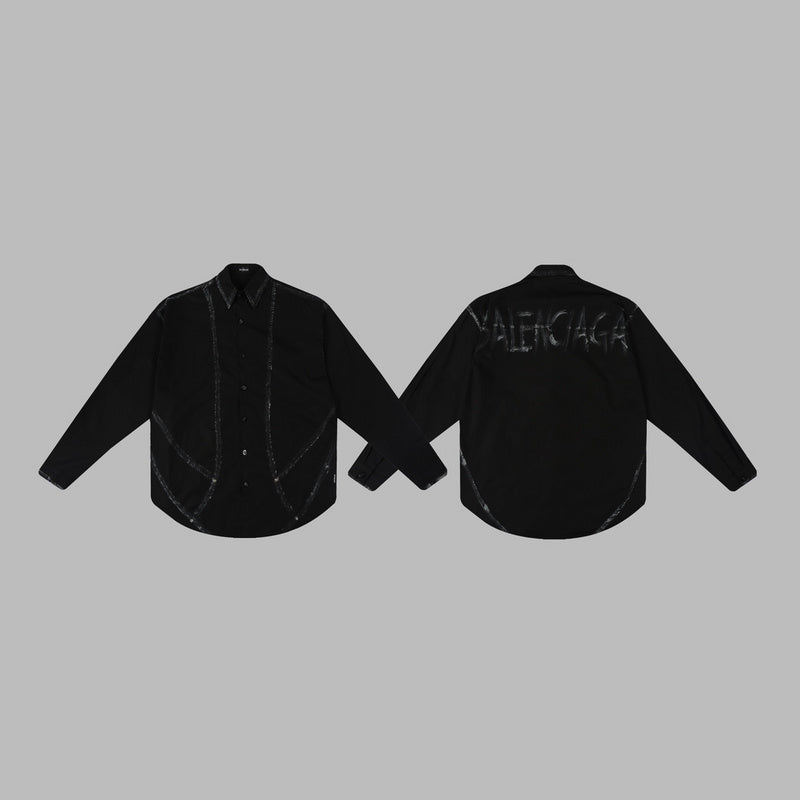 Balenciaga luxury t-shirt detail shot