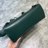Bold Faux Leather Handbag - Smooth Faux-Leather Exterior | Women's Premium Handbag #683 - styled full view (image 7) of designer-inspired handbag