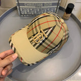 Front view of Burberry unisex cap