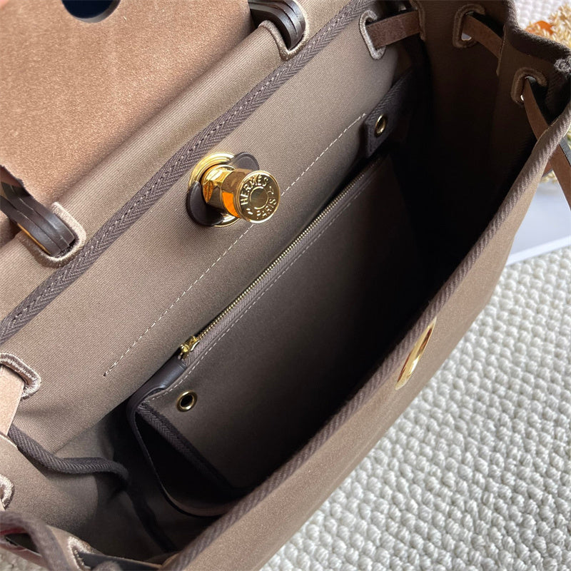 Side view of sculpted structured handbag