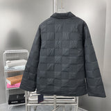 Side profile of Louis Vuitton luxury clothing with label-forward styling