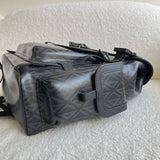 Back view of structured polished women's handbag – women's everyday handbag
