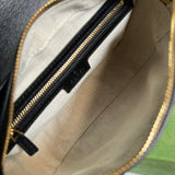 Side view of minimalist structured handbag