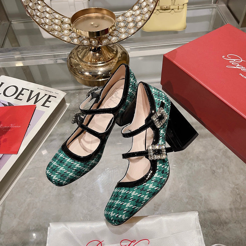 Roger Vivier luxury shoes detail shot