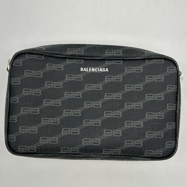 Balenciaga BB Monogram Signature Medium Camera Shoulder Bag 2120700132264 — Designer Shoulder Bag