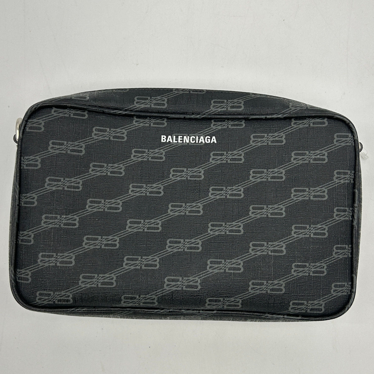 Balenciaga BB Monogram Signature Medium Camera Shoulder Bag 2120700132264 — Designer Shoulder Bag