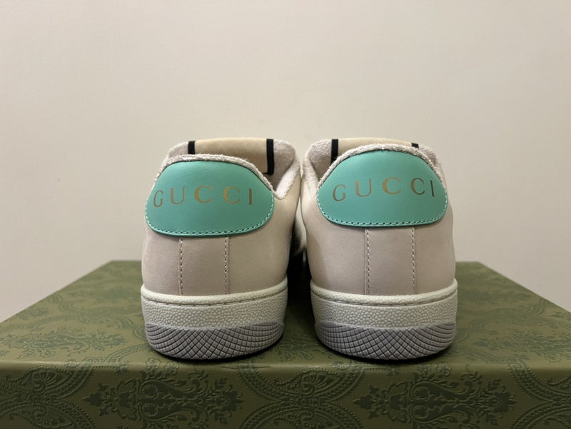 Gucci stone beige luxury sneakers view 5 chunky sole construction