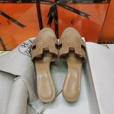 Hermes sandals Style 143 - styled lifestyle view