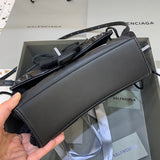 Structured Vegan Leather Handbag - Statement Silhouette | Women's Premium Handbag #334 - alternate angle view (image 8) of designer-inspired handbag