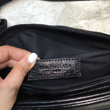 Effortless Vegan Leather Handbag - Sleek Minimalist Lines | Women's Premium Handbag #233 - texture close-up (image 9) of designer-inspired handbag