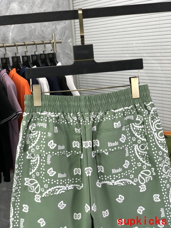 Front view of Rhude luxury clothing with runway-inspired design