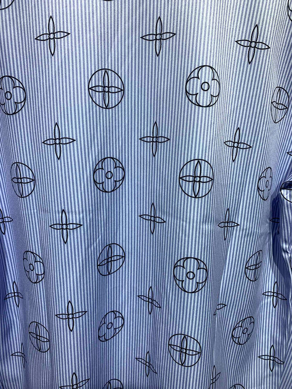 Front view of Louis Vuitton cotton t-shirt with signature branding