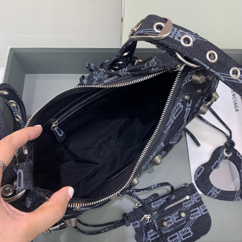 Effortless Vegan Leather Handbag - Versatile Everyday Design | Women's Everyday Carry Handbag #376 - styled full view (image 7) of designer-inspired handbag