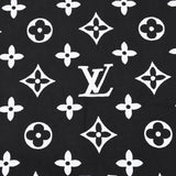 Close-up detail shot of Louis Vuitton luxury clothing with streetwear-inspired cut