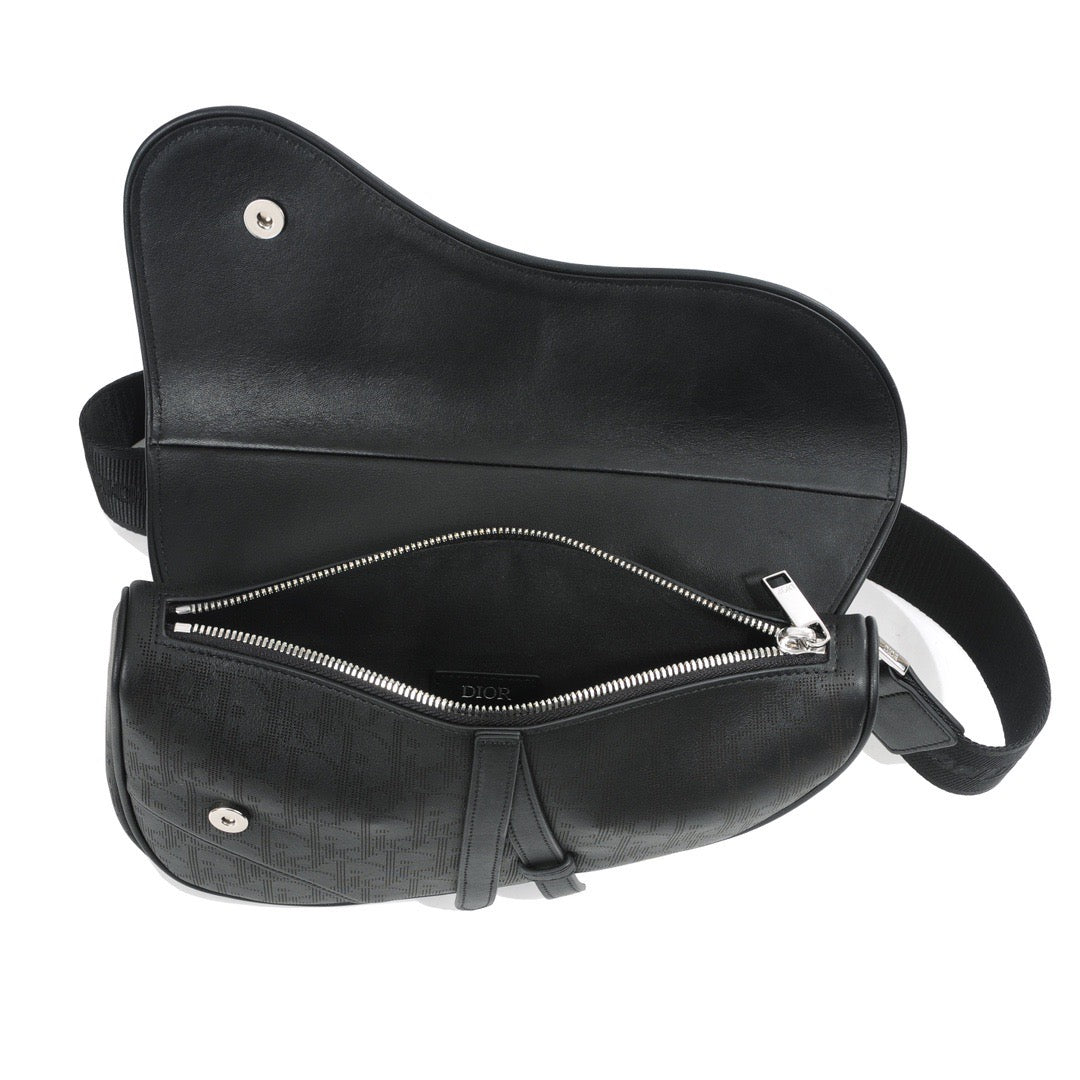 Front view of Christian Dior Saddle Bag premium cd saddle bag