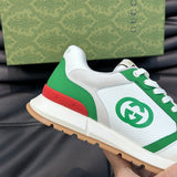 Gucci muted earth tones luxury sneakers view 7 retro runner design