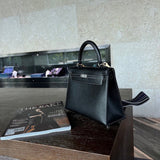Close-up detail of streamlined bag design