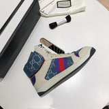 Gucci all-black luxury sneakers view 5 retro runner design