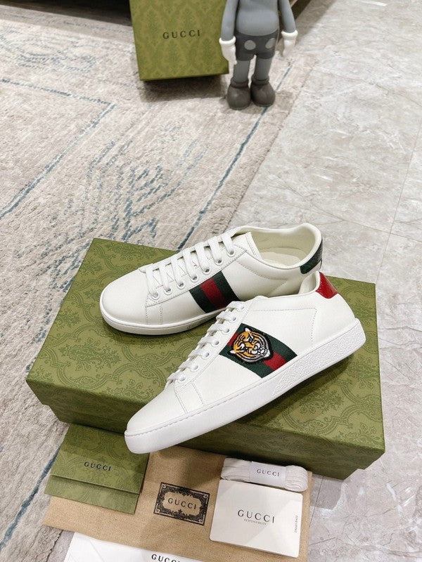 Gucci stone beige luxury sneakers view 4 premium leather build