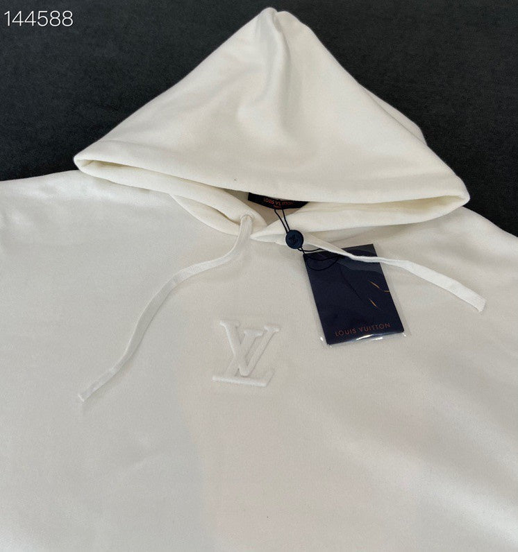 Front view of Louis Vuitton luxury clothing with contemporary cut