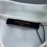 Back view of Louis Vuitton luxury clothing with everyday silhouette