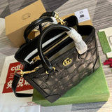 Front view of signature polished women's handbag – women's luxury handbag