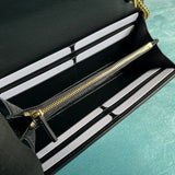 Interior view of polished classic women's handbag – women's luxury handbag