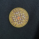 Flat lay presentation of Louis Vuitton luxury clothing with contemporary cut