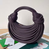 Statement Faux Leather Handbag - Smooth Faux-Leather Exterior | Women's Everyday Carry Handbag #1661 - texture close-up (image 9) of designer-inspired handbag
