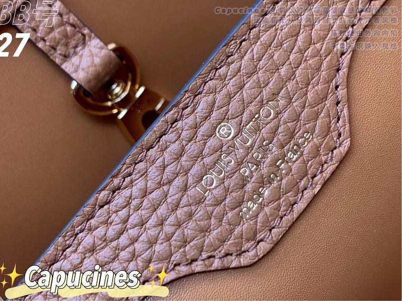 Side profile of signature statement women's handbag – women's everyday handbag