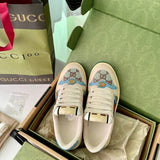 Gucci sneakers detailed view showing premium designer craftsmanship