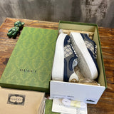 Gucci fresh white-and-black luxury sneakers view 7 sleek tonal finish