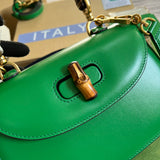 Understated bag shown from front angle