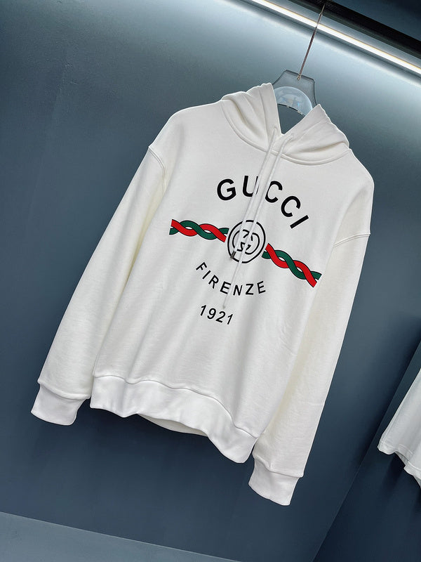 Back view of Gucci luxury clothing with logo-detail design