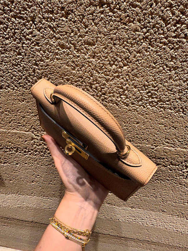 Close-up detail of tailored bag design