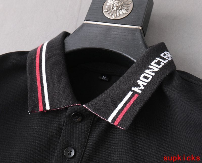 Front view of Moncler luxury clothing with relaxed-fit cut