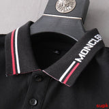 Front view of Moncler luxury clothing with relaxed-fit cut