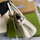 Top view of sleek refined women's handbag – women's designer-style accessory