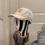 Close-up detail view of Burberry unisex cap