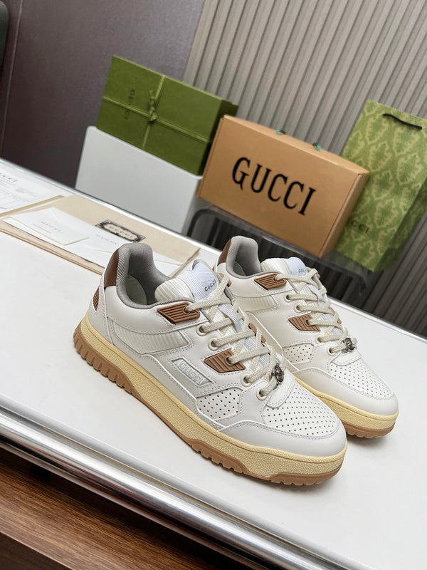 Gucci stone beige luxury sneakers view 6 chunky sole construction