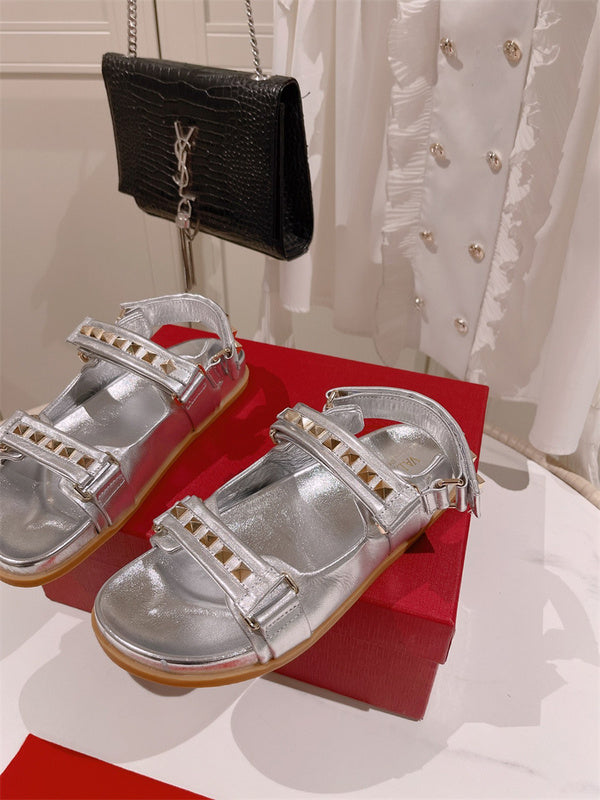Close-up of Valentino Garavani shoes craftsmanship