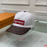 Close-up detail view of Louis Vuitton unisex cap