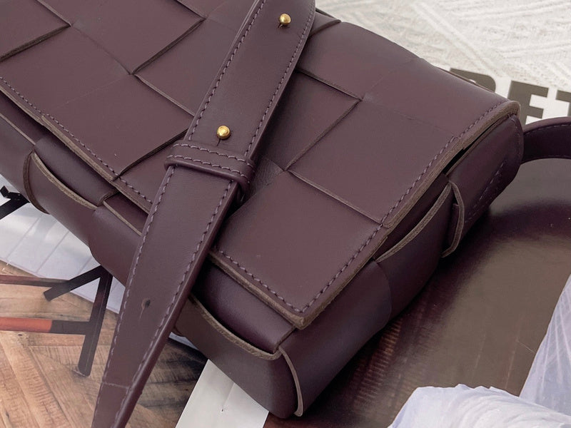 Bold Faux Leather Handbag - Signature Hardware Accents | Women's Statement Accessory #1610 - back view (image 4) of designer-inspired handbag
