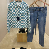 Back view of Louis Vuitton luxury clothing with streetwear-inspired cut