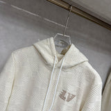 Close-up detail shot of Louis Vuitton luxury clothing with streetwear-inspired cut