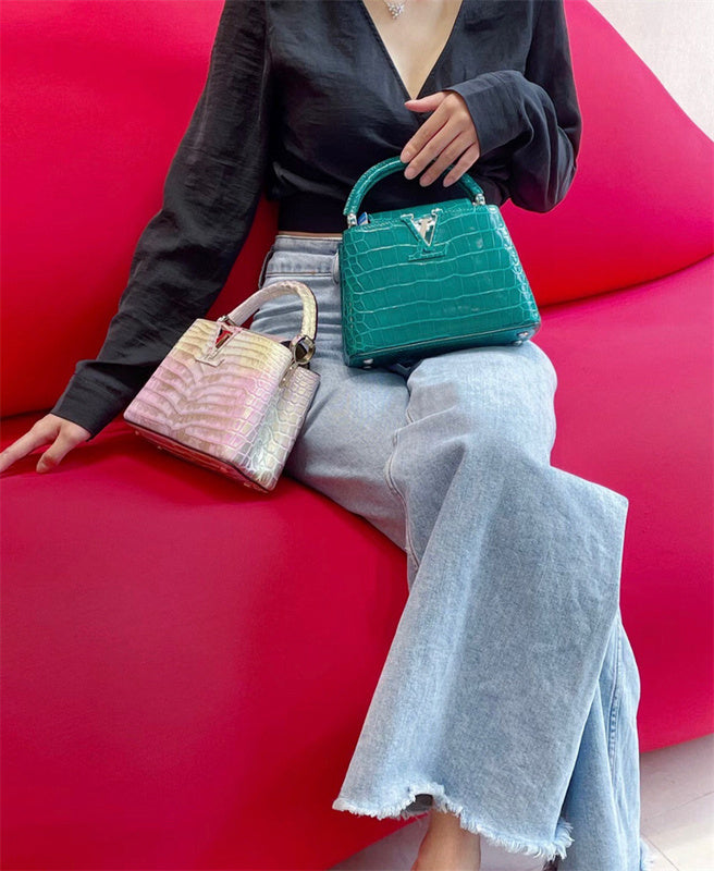  clean-lined handbag styled with outfit