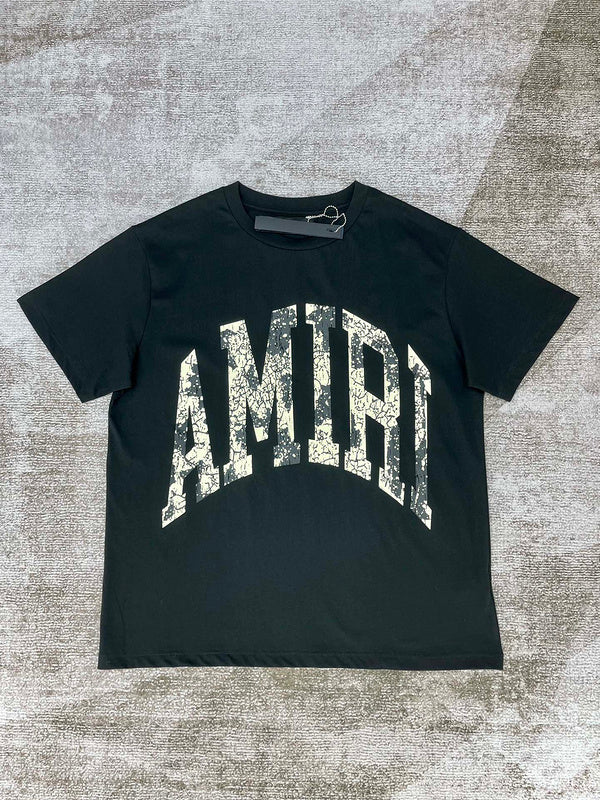 Close-up of Amiri t-shirt craftsmanship