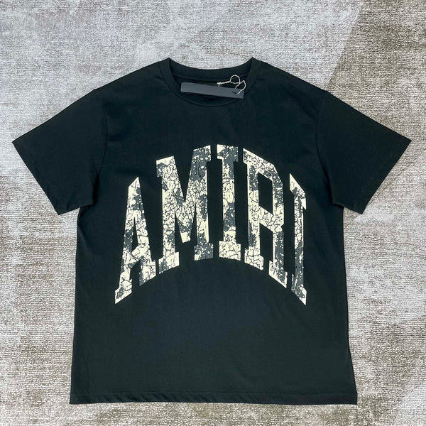 Close-up of Amiri t-shirt craftsmanship