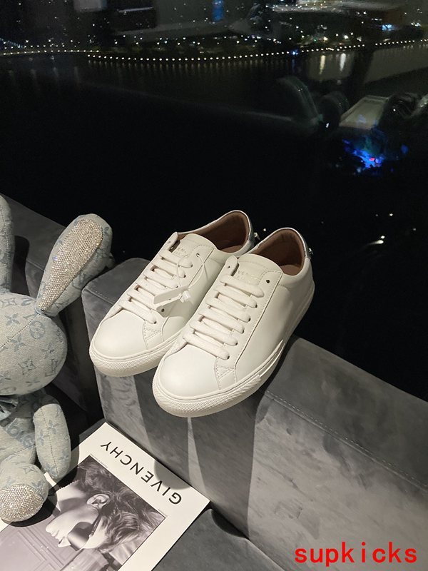 Givenchy shoes Style 071 - front view, statement logo accent